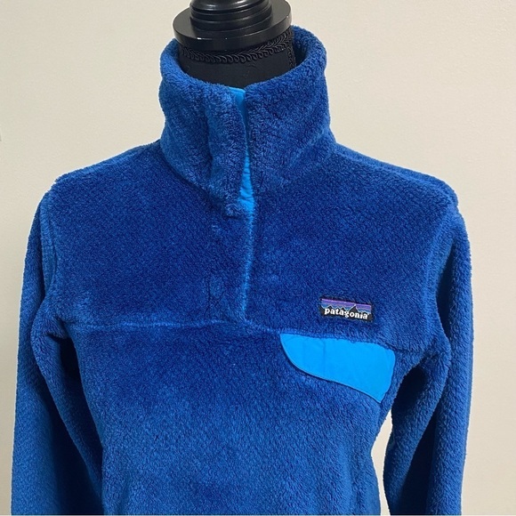 Patagonia Pullover Women’s Size Small Blue Worn Wear® Re-Tool Snap-T® Sweater - Picture 3 of 12